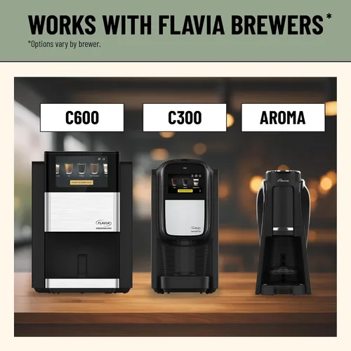 Vista 4 de Flavia Bright Tea Co. English Breakfast Tea Freshpacks funciona solo con Flavia Brewers (caja de 40)