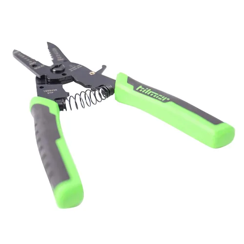 Vista 7 de Hilmor Pelacables de 7" con mango de goma, negro y verde, WS7 1885426