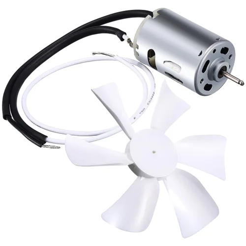 Vista 8 de Paquete de 2 aspas blancas de repuesto de 6 pulgadas para ventilador de ventilación de baño de RV, se adapta a rejillas de ventilación de techo