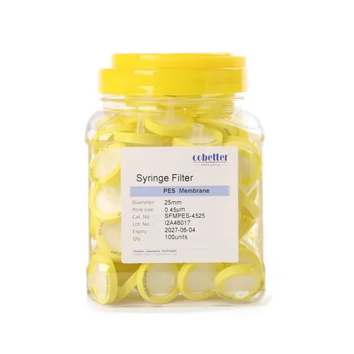Vista 9 de Paquete de 100 Filtros de Jeringa PTFE para Laboratorio Filtros de Filtración Hidrofóbica Tamaño de Poro 0.22μm Diámetro 13mm No estéril Rojo
