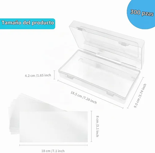 Vista 2 de Funda de papel transparente para billetes (300 unidades)