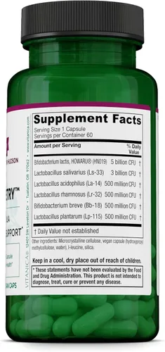 Vista 2 de Vitanica Flora Symmetry - Suplemento probiótico no perecedero, probióticos formulados por médicos para adultos, hombres y mujeres, con acidófilos
