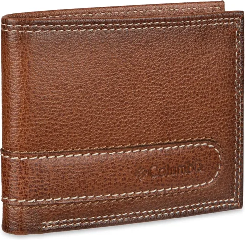 Vista 23 de Columbia Billetera plegable para hombre, múltiples ranuras para tarjetas, ventana de identificación