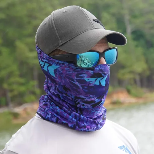 Vista 4 de KastKing Sol Armis - Polaina para el cuello, máscara facial UPF 50, máscara de protección solar UV para hombres y mujeres, pesca, senderismo