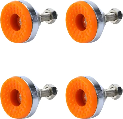 Vista 21 de Antrader 4pcs M8x50mm Ajustable Muebles Glides Antideslizante Nylon Reforzado Base Redonda 4.449 in Pie de nivelación