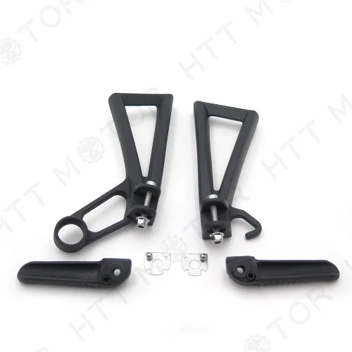 Vista 5 de XKMT-clavija de pie de pasajero negra compatible con Yzf R6 R6S 2003-2006 2007 2008 2009 2010 [B00YWCSNBK]