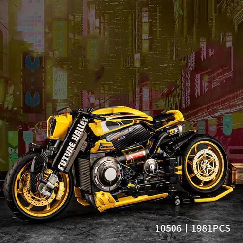 Vista 2 de FULHOLPE Kit de construcción de motocicleta Superbike, Construye un modelo de motocicleta, MOC Racing SuperMotorcycle Bloques de construcción