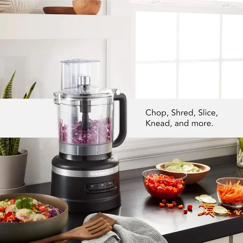 Vista 4 de KitchenAid Procesador de alimentos de 13 tazas y batidora de mano de velocidad variable
