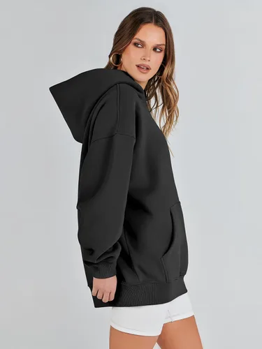 Vista 6 de ANRABESS Womens Oversized Hoodies Fleece Sweatshirts Long Sleeve Hooded Pullover Winter Clothes with Pocket