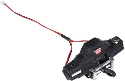 Vista 8 de Cabrestante automático de coche Rc, universal escala 1/8 modelo Rc vehículo oruga accesorio de coche Dualmotor Winch con control remoto inalámbrico