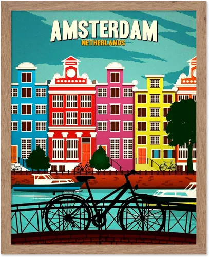 Vista 35 de Poster Master Póster de viaje vintage, impresión de turismo retro, regalo para viajeros, amigos, Venecia, Italia, Venecia, romántico, Europa, canal