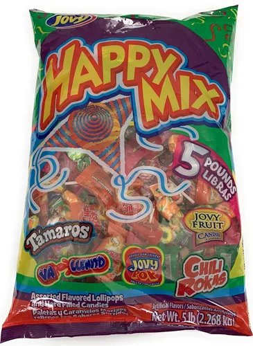 Vista 6 de Jovy Happy Mix - Caramelos con sabores surtidos Bolsa de 5 libras Dulces mexicanos