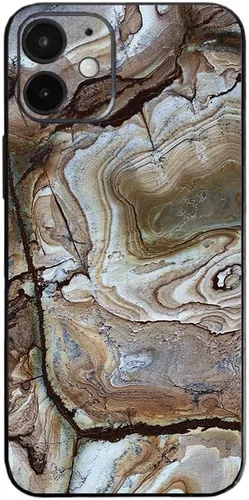 Vista 8 de MightySkins Skin compatible con Apple iPhone 12 Mini - Mármol ámbar Funda protectora de vinilo duradera y única Fácil de aplicar, quitar