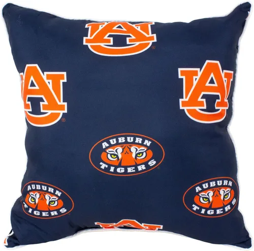 Vista 2 de College Covers Everything Comfy Auburn Tigers - Almohada decorativa de 16 x 16 pulgadas, incluye 2 almohadas