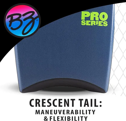Vista 7 de BZ Bodyboards - Pro Bodyboard - Pilotos avanzados - Zero-G Polypro Core - Surlyn Slick - Cubierta de celda H de 8 libras - Cola creciente - Bodyboard