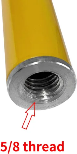 Vista 4 de Varilla de extensión de 5/8 de pulgada Sección de extensión para levantamiento de prisma antena GPS giratoria RTK GNSS, adaptador de extensión