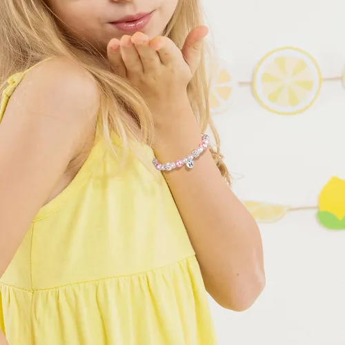 Vista 3 de JoycuFF Bracelets for Girls Teen Girls, Natural StonePink Pearls , ' Birthday Christmas Gifts for Daughter Granddaughter Niece