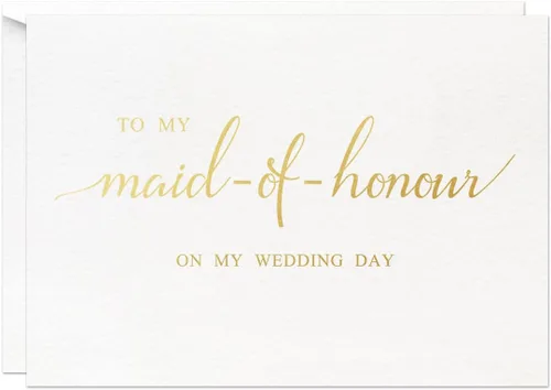 Vista 8 de MAGJUCHE Tarjeta de boda con texto en inglés «To My Brother On My Wedding Day», tarjeta de boda