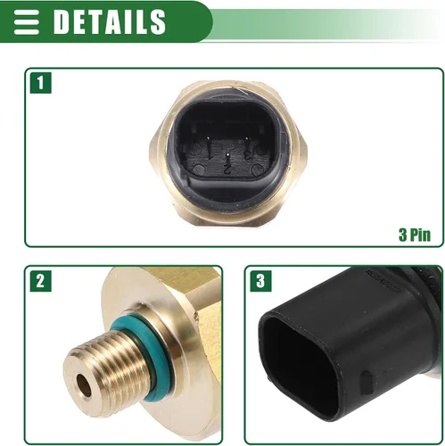 Vista 5 de Motoforti Sensor de temperatura de presión de aire, sensor de presión de temperatura del aceite, para Ford Edge Limited Sport Utility 2012-2014