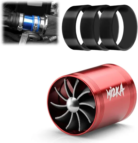 Vista 13 de Mi2KA Turbina de admisión de aire de combustible, ahorro de gas, sistema de aceleración turbonador de un solo ventilador Turbo 2.5 "-3.0