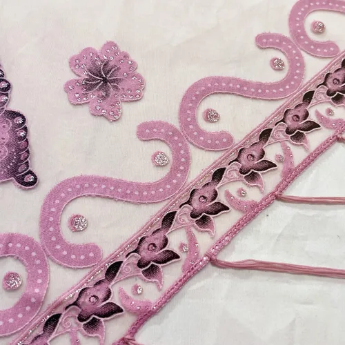 Vista 3 de Chales y envolturas elegantes con estampado de mariposas para vestidos de noche, chal triangular, chal con flecos, capa de noche