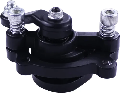 Vista 8 de Pinza de freno de disco delantero y almohadilla para MBX10 MBX11 80cc MM-B80 105cc MM-B105 CT100U CC100X Trail Mini Bike 47 49cc Mini ATV Gas Negro