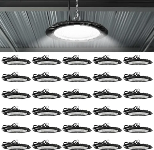 Vista 11 de Sunco UFO LED High Bay Lights, Plug & Play, 150W, 19500LM, 6000K
