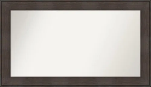 Vista 12 de Amanti Art Espejo personalizado, espejo de baño de veta de madera rústica William, espejo de pared o espejo de tocador de baño sobre el fregadero