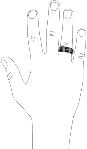 Vista 3 de Bling Jewelry Anillo de acero inoxidable para hombre, diseño de padre religioso Nuestro Lords Pray Cross negro para hombre, Metal, N A