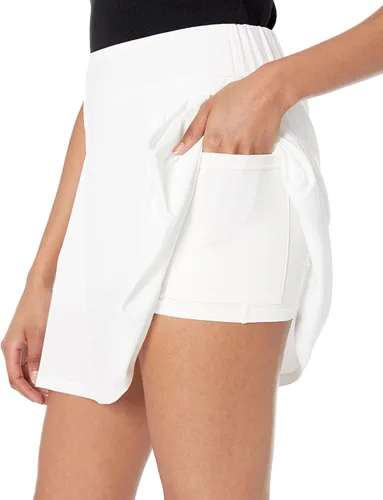Vista 4 de The Drop Minifalda plisada Louise con pantalón corto oculto para mujer