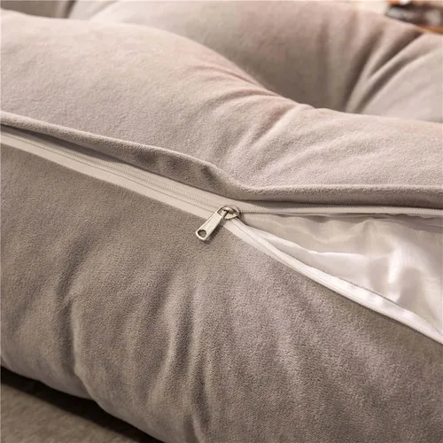 Vista 4 de YSUEFIJO Almohada triangular de lectura para reposo en cama, cojín grande para cabecero, respaldo, almohada de cuña, cojín de apoyo