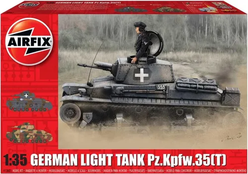 Vista 7 de Airfix Tiger I Versión Temprana Operación Ciudadela 1:35 WWII Militar Tanque Modelo de Plástico Kit A1354