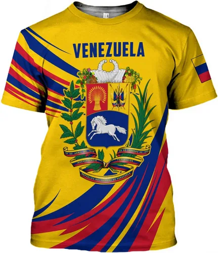 Vista 2 de Royal Fight - Camisas personalizadas de Venezuela con escudo de armas de Venezuela, camisas de bandera de Venezuela para hombres y mujeres