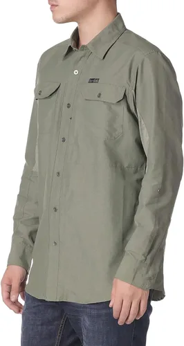 Vista 2 de ATG by Wrangler - Camisa de manga larga para hombre, hecha de material mezclado.