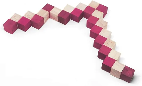 Vista 3 de Logica Games Art. Serpiente roja - Rompecabezas 3D de lógica 3D - Dificultad extrema 4/6 - Rompecabezas de madera - Colección Leonardo da Vinci