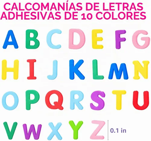 Vista 2 de 1050 calcomanías de letras de espuma, 10