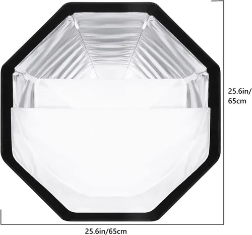 Vista 2 de NEEWER Caja de luz octogonal de liberación rápida, con montaje Bowens, bolsa de transporte compatible con Neewer CB60 CB100 CB150 Vision 4