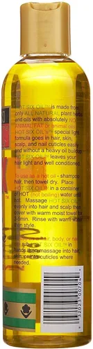 Vista 2 de African Royale Hot Six In One - Aceite para el cabello con 15 hierbas naturales, 8 onzas (paquete de 12)
