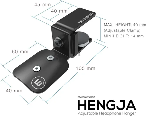 Vista 7 de Brainwavz Hengja – Soporte para escritorio de audífonos