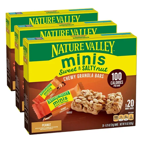 Vista 26 de Nature Valley, Barras de granola de almendras dulces y saladas, caja de 7.4 onzas (paquete de 4)