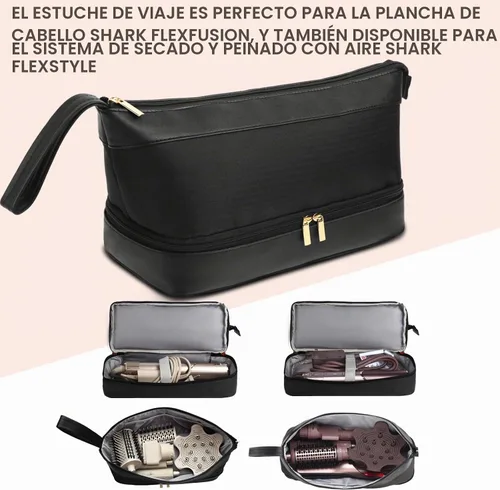 Vista 6 de Flexfusion - Funda de transporte compatible con cerámica Shark/Glam Negro