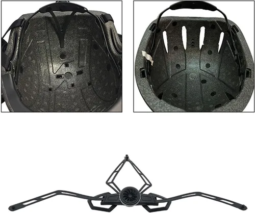 Vista 5 de Amagogo Sistema de retención de ajuste de casco, correa ajustable para casco, accesorios resistentes al desgaste, hebilla de bloqueo de cabeza