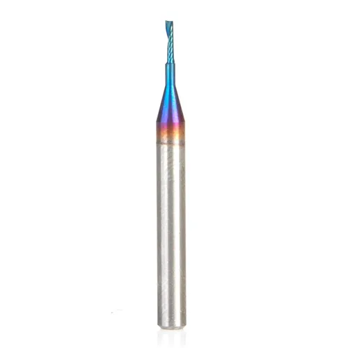 Vista 11 de Amana Tool Spektra 51412-K, 51412-K, 3/16 D x 5/8 CH x 3/16 SHK x 2 pulgadas de largo, acabado de espejo