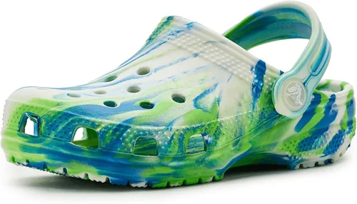 Vista 36 de Crocs - Zuecos clásicos para niños, diseño de teñido anudado jaspeado