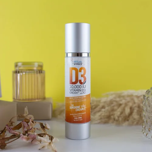 Vista 2 de Crema natural de vitamina D3 10000IU de vitamina D de máxima fuerza, combate la deficiencia de vitamina D naturalmente - con vitamina K2 y extracto