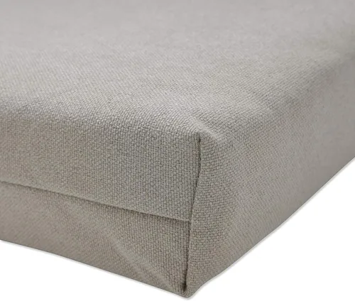 Vista 3 de Pillow Perfect 570181 Cojín de banco de lino solar para exteriores / interiores / Cojín para banco de columpio Beige