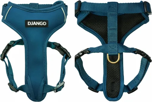 Vista 11 de DJANGO Arnés para perro Adventure - Acolchado y ajustable - Negro, pequeño