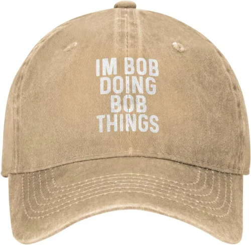 Vista 8 de Im Bob Doing Bob Things - Sombrero de camionero para hombre, sombrero de malla vintage para verano