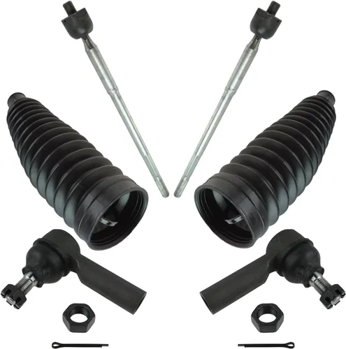 Vista 178 de TRQ Kit de dirección delantera con barra de acoplamiento de fuelle de piñón y cremallera compatible con Toyota Echo 2000-2005