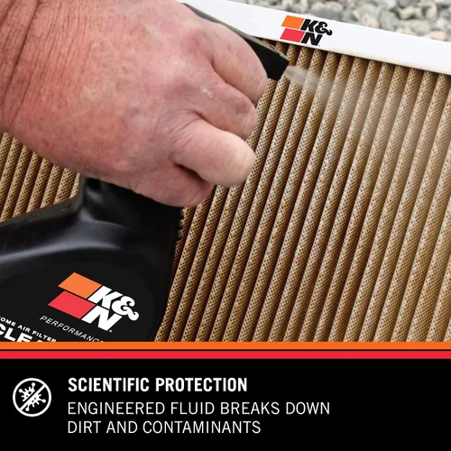 Vista 4 de K&N Limpiador de filtro HVAC: limpiador y refresco de filtro de botella de spray de 32 onzas; restaura el rendimiento del filtro de aire K&N Home